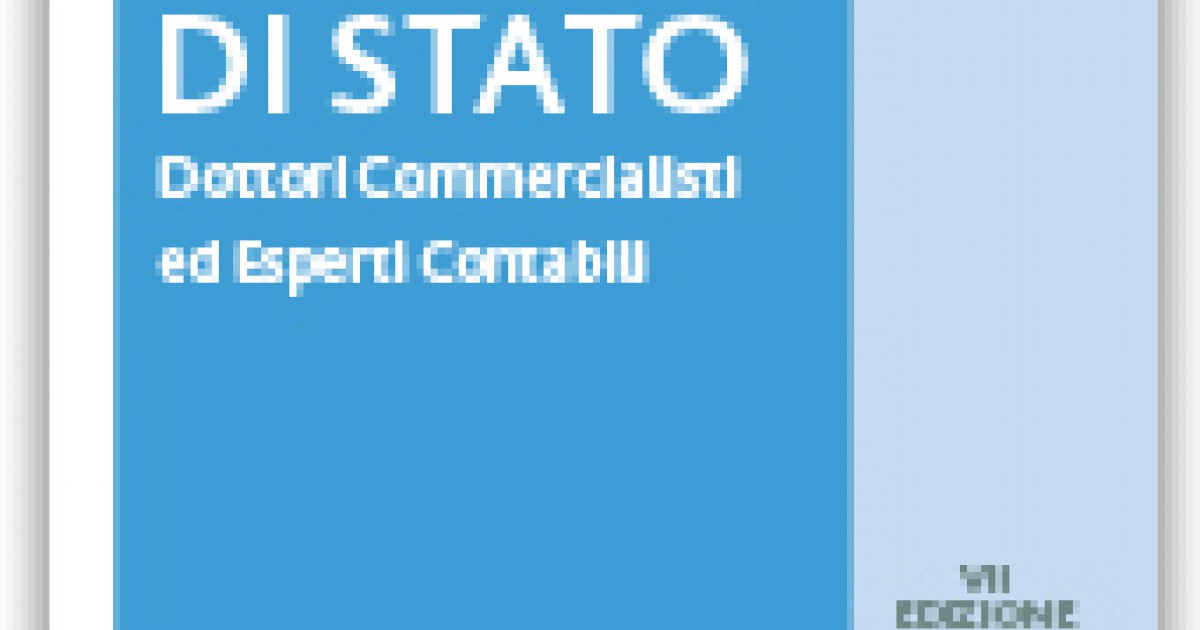 Libri Preparazione Esame Di Stato Dottore Commercialista