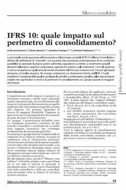 IFRS 10: quale impatto sul perimetro di consolidamento? 